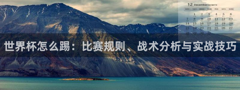 2026世界杯32强对阵图表：世界杯怎么踢：比赛规则、战术分析与实战技巧