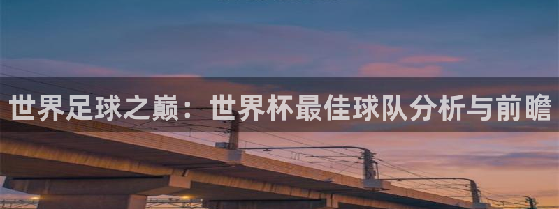 世界杯亚洲区预选赛积分榜:世界足球之巅:世界杯最佳球队分析与前瞻